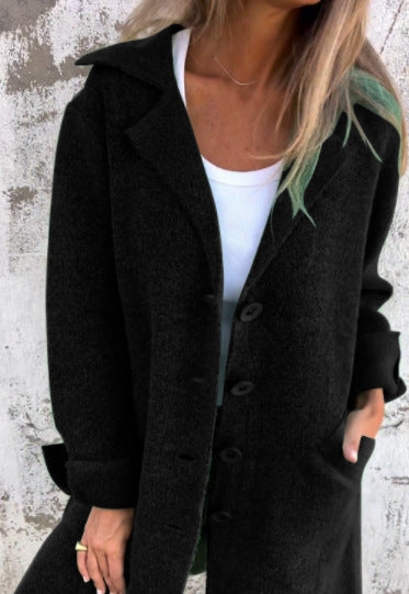 Women’s Long Knit Button Cardigan