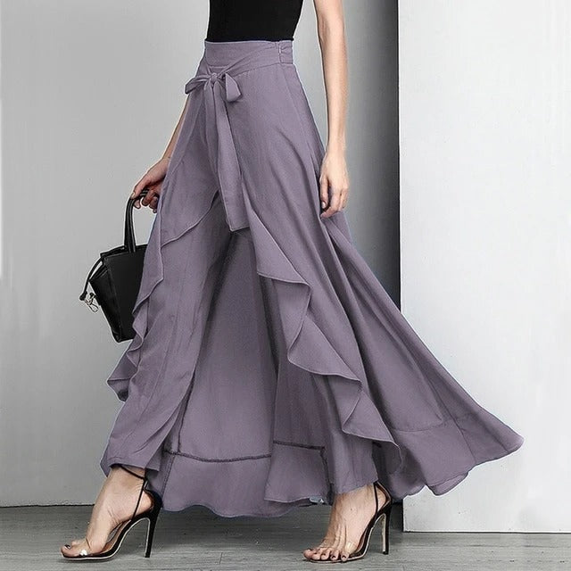 Women’s Layered Ruffle Maxi Skirt