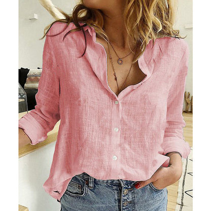 Women’s Lightweight Textured Long-Sleeve Blouse