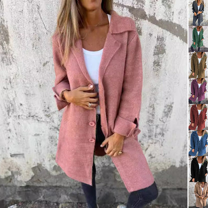 Women’s Long Knit Button Cardigan