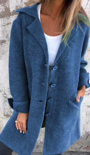 Women’s Long Knit Button Cardigan